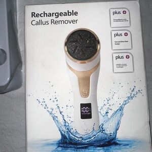 Rechargeable Callus Remover - White & Gold